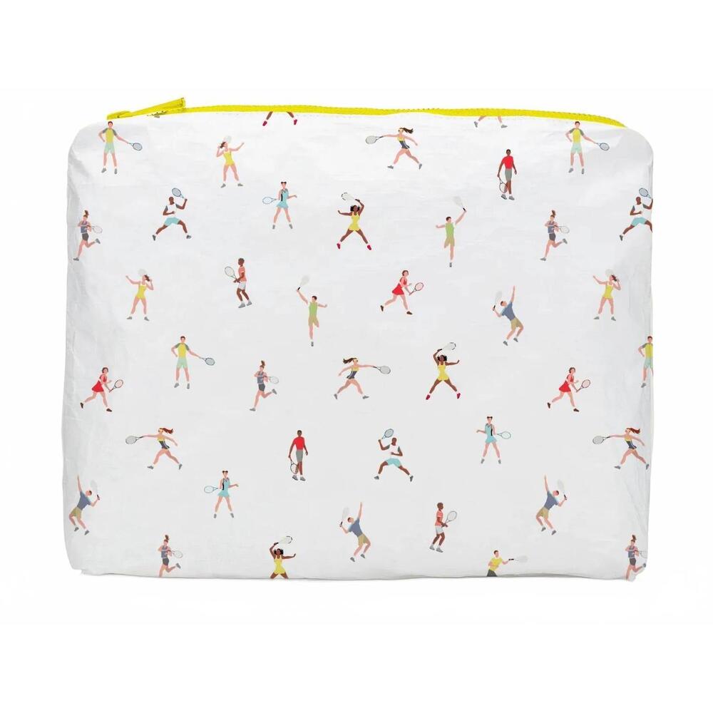 NEW HI LOVE TRAVEL women's zipper pouch in tennis players